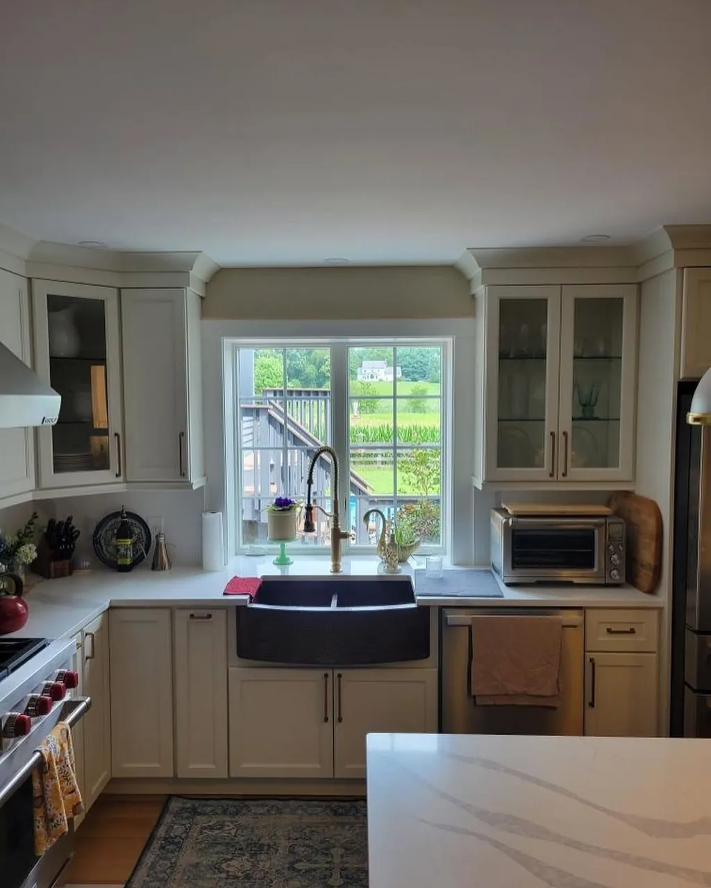 Kitchen sink and window detail in a Delpa Builders remodel