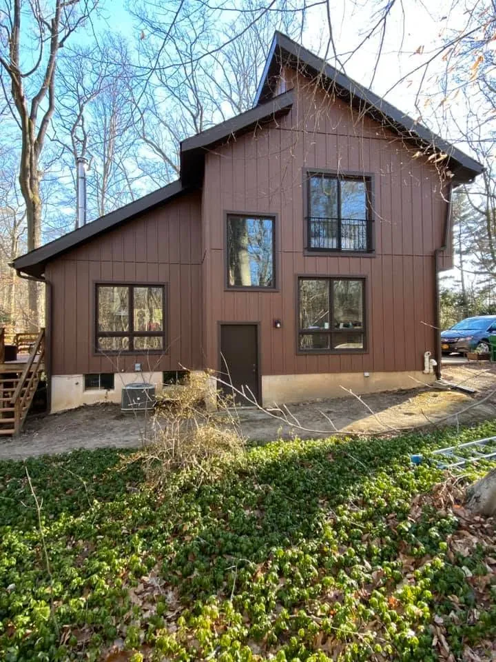 Residence built by Delpa Builders in a wooded Delaware setting